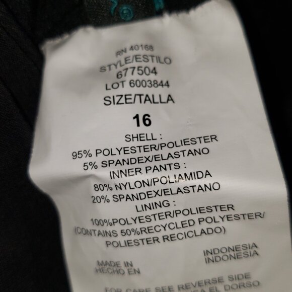 NWOT - Women's High Neck Swim Romper with Pockets One Piece Swimsuit,  Size:  16 - Picture 9 of 13